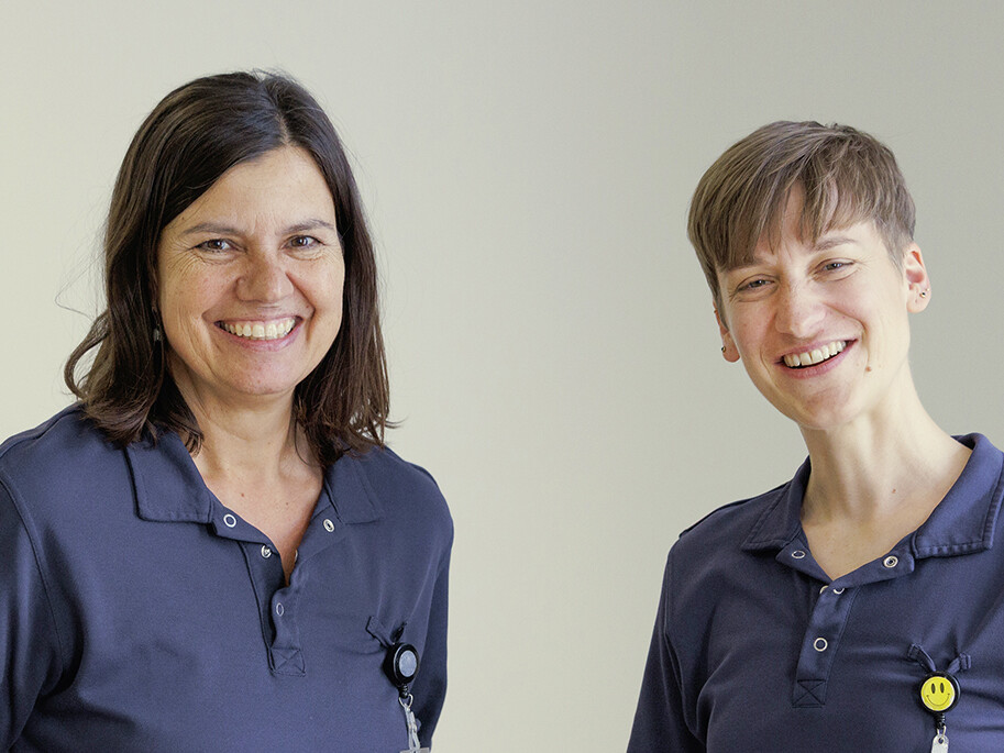 Porträt der beiden Ergotherapeutinnen.